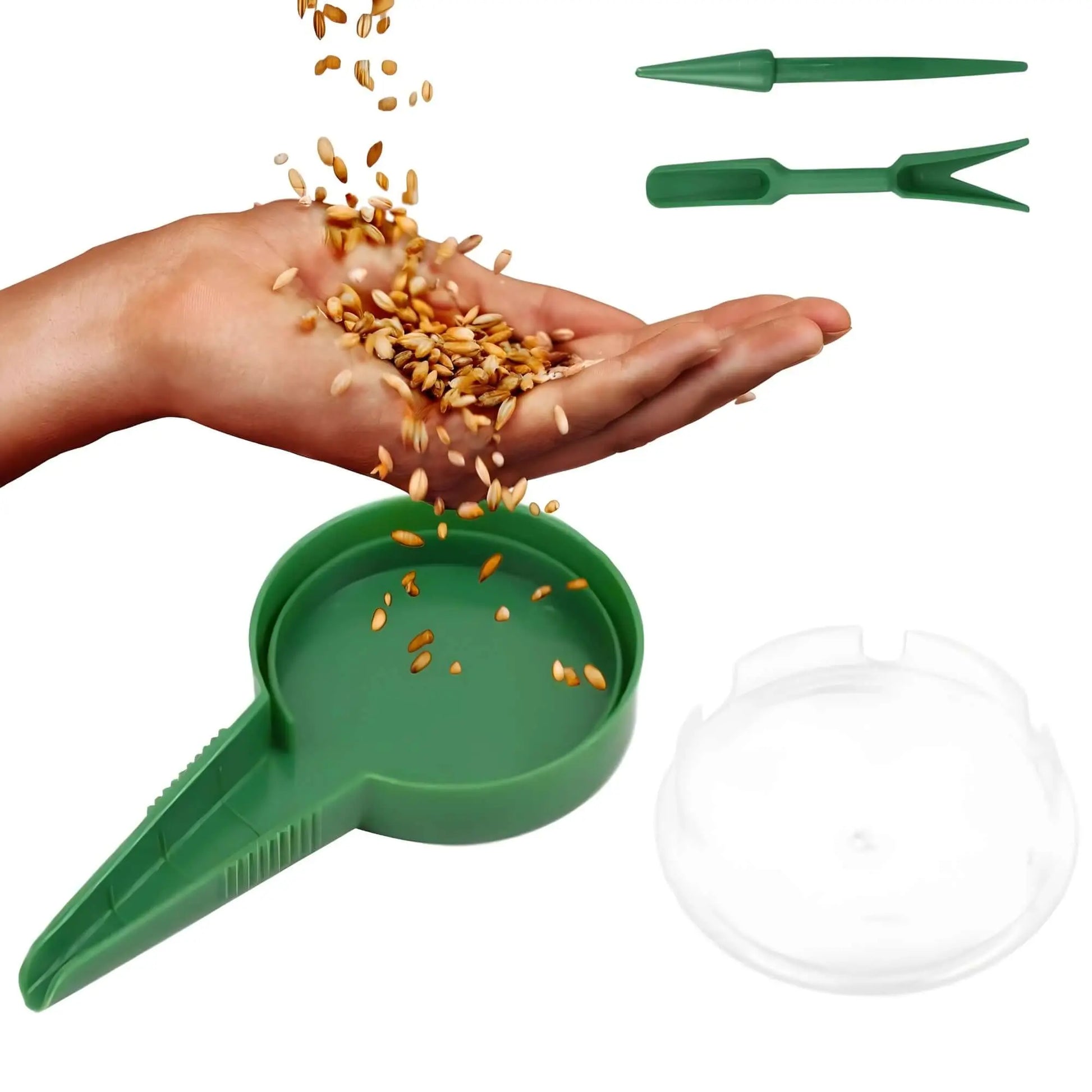 Kit Distribuitor de Seminte Mici Dimensiuni, Ustensile pentru Pregatirea Solului, Verde - Cumpara24