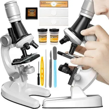 MICROSCOP DIGITAL EDUCATIONAL 100x 400x 1200 + ACCESORII - Cumpara24