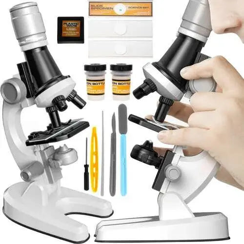 MICROSCOP DIGITAL EDUCATIONAL 100x 400x 1200 + ACCESORII - Cumpara24