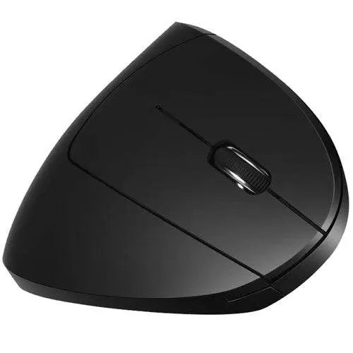MOUSE VERTICAL FARA FIR/WIRELESS, 6 BUTOANE, NEGRU - Cumpara24