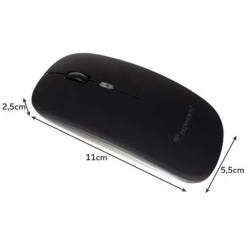 Mouse wireless Ultra - Subtire, Silentios, Reincarcabil, Negru - Cumpara24