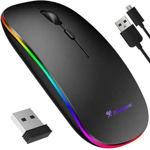 Mouse wireless Ultra - Subtire, Silentios, Reincarcabil, Negru - Cumpara24