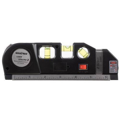 Nivela (boloboc) cu 3 Bule, Orizontal sau Vertical, Unghi Drept cu laser, LR 44, 250 cm - Cumpara24