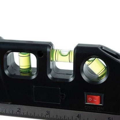Nivela (boloboc) cu 3 Bule, Orizontal sau Vertical, Unghi Drept cu laser, LR 44, 250 cm - Cumpara24