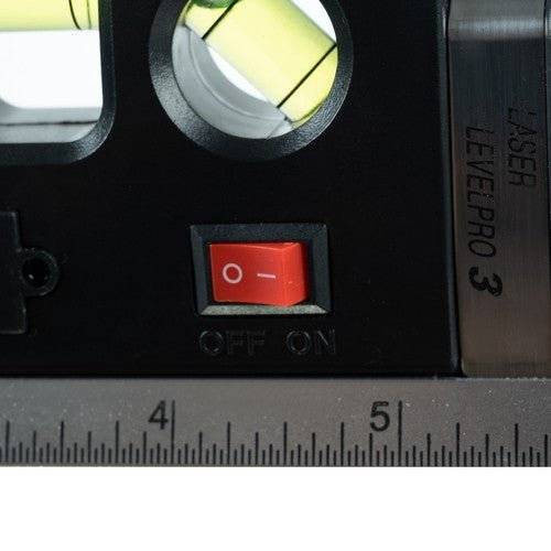 Nivela (boloboc) cu 3 Bule, Orizontal sau Vertical, Unghi Drept cu laser, LR 44, 250 cm - Cumpara24