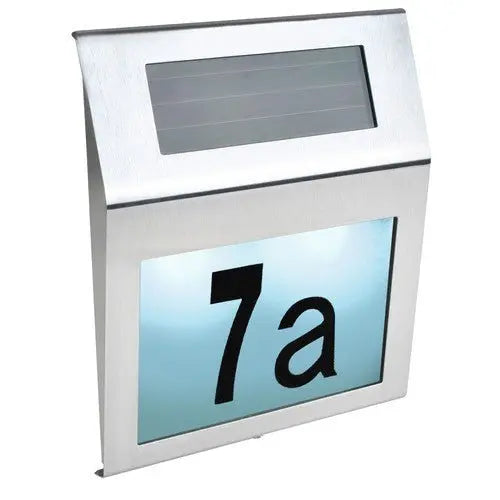 Numar de Casa cu Iluminare Led si Panou Solar - Cumpara24