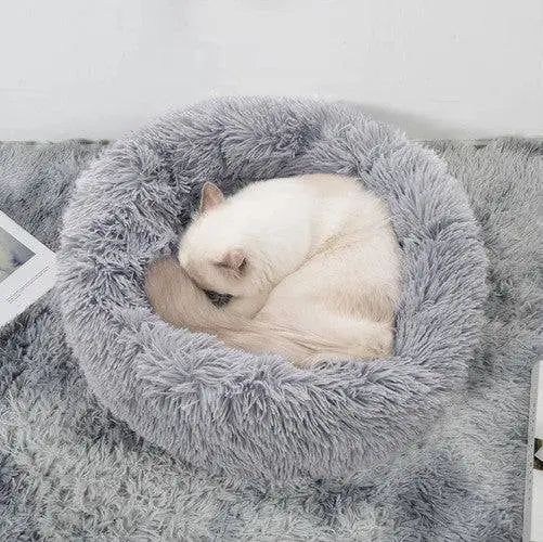 Pat Pentru Animale de Companie, Rotund, Gri - Cumpara24