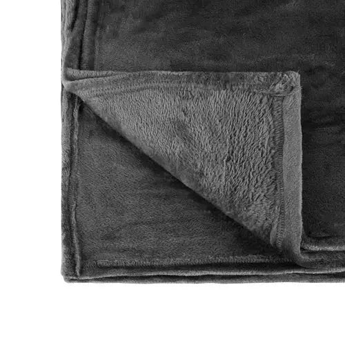 Patura cu Maneci si Buzunar Super Catifelata, Calduroasa, Lunga, Unisex, Gri - Cumpara24
