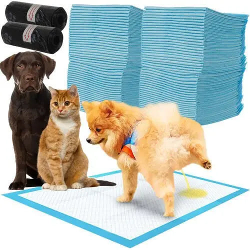 Paturici pentru Animale de Companie x 100 + CADOU: 2 Role (30 pungi) - Cumpara24