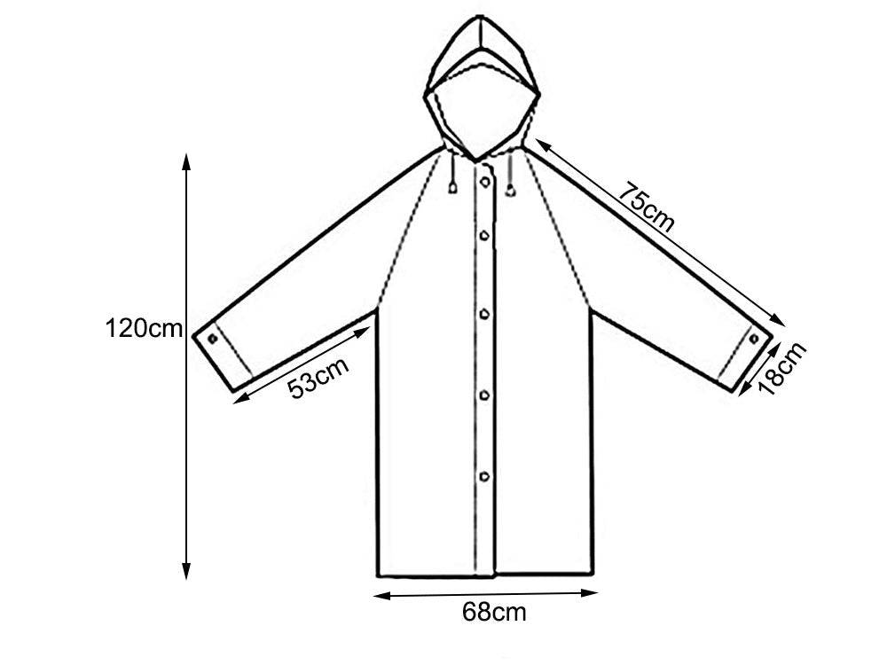 PELERINA DE PLOAIE CU GLUGA STIL PONCHO, ALBASTRU - Cumpara24