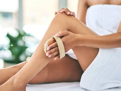 Perie Corp Pentru Exfoliere, Masaj Umed/Uscat, din Par Natural - Cumpara24