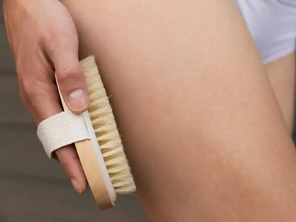 Perie Corp Pentru Exfoliere, Masaj Umed/Uscat, din Par Natural - Cumpara24