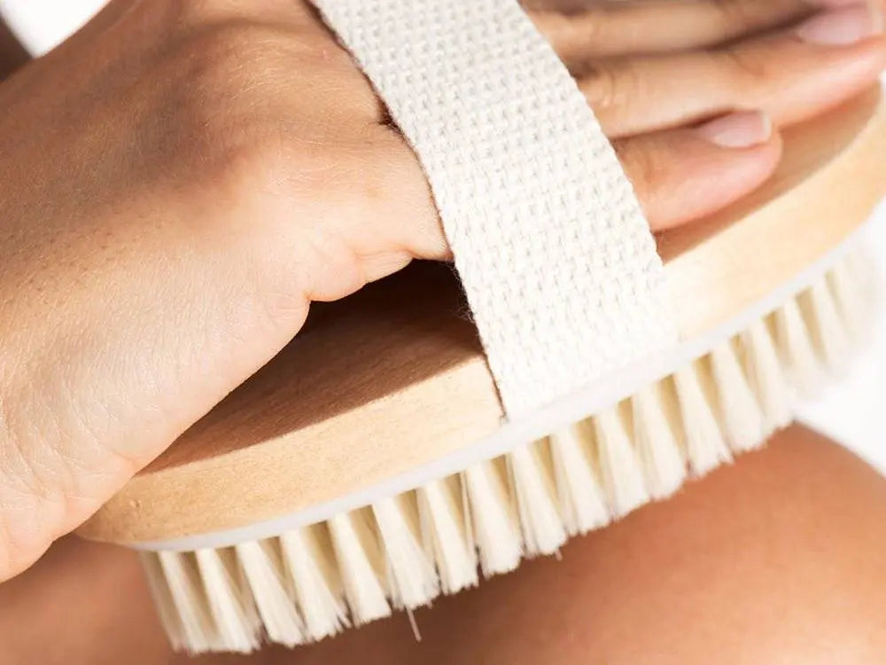Perie Corp Pentru Exfoliere, Masaj Umed/Uscat, din Par Natural - Cumpara24