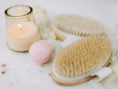 Perie Corp Pentru Exfoliere, Masaj Umed/Uscat, din Par Natural - Cumpara24