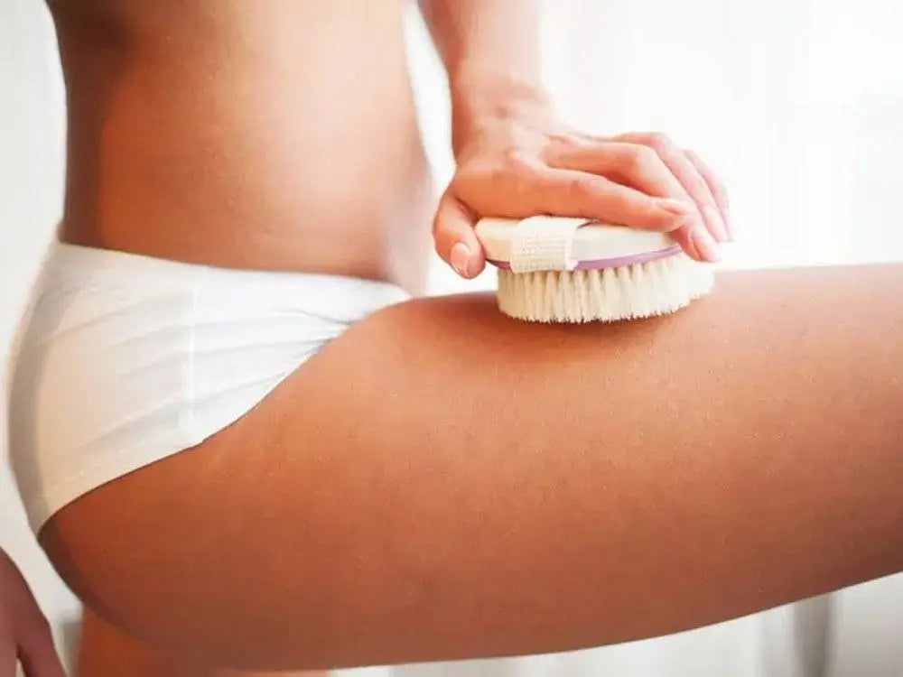 Perie Corp Pentru Exfoliere, Masaj Umed/Uscat, din Par Natural - Cumpara24