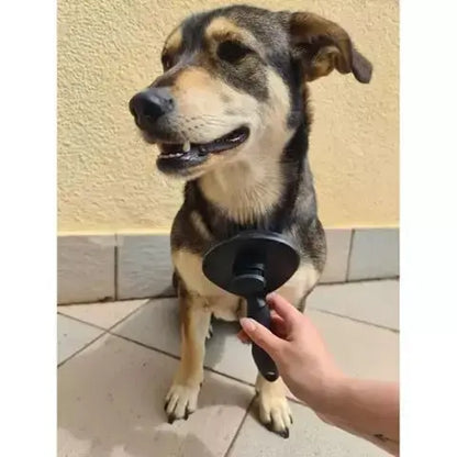 Perie de Par Ergonomica cu Autocuratare pentru Animale de Companie, Negru - Cumpara24