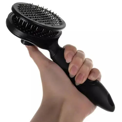 Perie de Par Ergonomica cu Autocuratare pentru Animale de Companie, Negru - Cumpara24