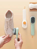 Perie Pentru Curatare Incaltaminte cu Recipient Pentru Detergent, Crem - Cumpara24