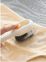 Perie Pentru Curatare Incaltaminte cu Recipient Pentru Detergent, Crem - Cumpara24