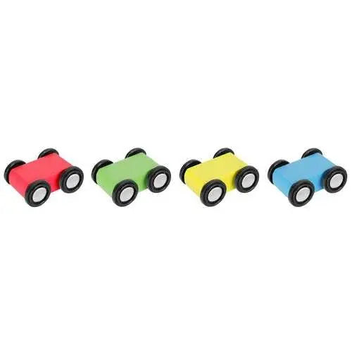 Pista de Coborare din Lemn Tip Topogan cu 4 Masinute Colorate - Cumpara24