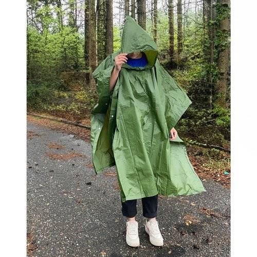 PONCHO VERDE DE PLOAIE - Cumpara24