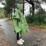 PONCHO VERDE DE PLOAIE - Cumpara24