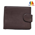 Portofel Barbati, Piele Naturala cu Compartiment Permis Auto, Inchidere Capsa, 10x12x3 cm, Negru - Cumpara24