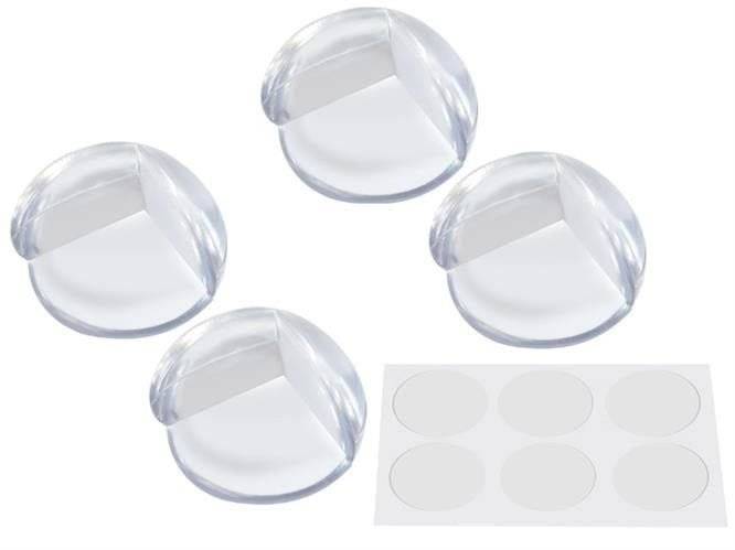 Set de 4 protectii pentru colt din silicon transparent, ideale pentru siguranta bebelusilor. Disponibile pe Cumpara24 la doar RON7.93.