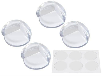 Set de 4 protectii pentru colt din silicon transparent, ideale pentru siguranta bebelusilor. Disponibile pe Cumpara24 la doar RON7.93.