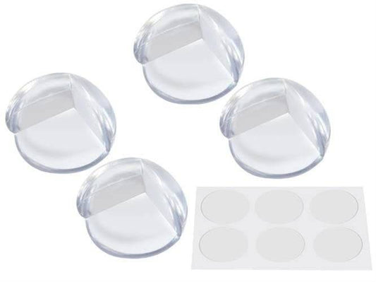 Set de 4 protectii pentru colt din silicon transparent, ideale pentru siguranta bebelusilor. Disponibile pe Cumpara24 la doar RON7.93.