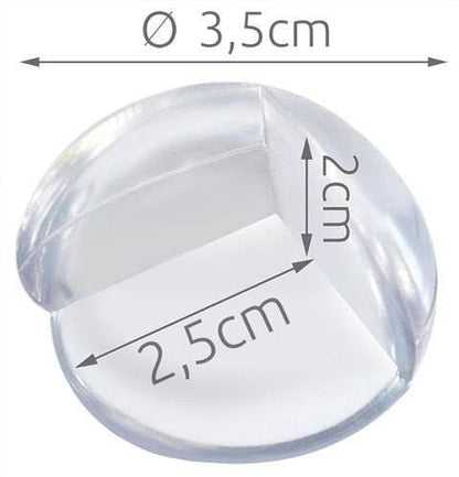 Protectie pentru colt din silicon cu dimensiuni de 3,5 cm diametru, ideala pentru mobilier. Disponibila pe Cumpara24.