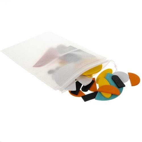 Puzzle din Lemn cu Forme Geometrice Si Animale pentru Gandire Logica, Multicolor - Cumpara24
