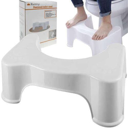 Scaun Inaltator Copii/Adulti pentru Pozitia Corecta pe Toaleta - Solutia Naturala Impotriva Constipatiei si Hemoroizilor, Alb - Cumpara24