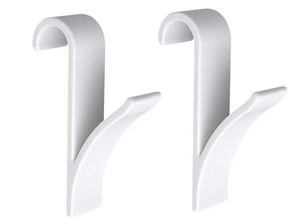 Set 2 Carlige Pentru Radiatoare, Suport Prosoape, Compatibile Standard, Alb - Cumpara24