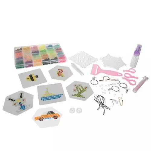 Set 2800 Margele 3D, 24 Culori Diferite, Modele si Sabloane pentru Creatie prin Stropire cu Apa, Pandantive Incluse - Cumpara24