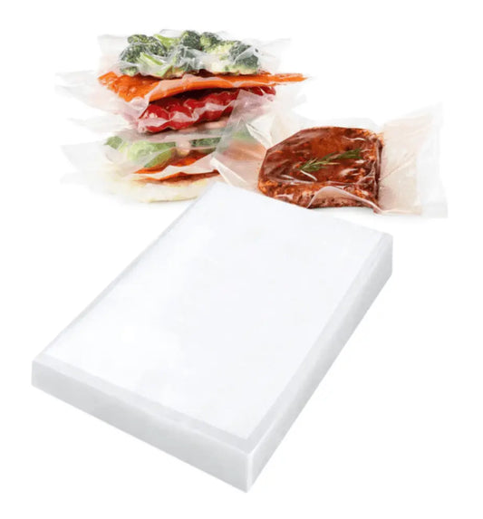 Set 50 de Pungi de Vidat Universale pentru Aparat de Vidat Alimente, 20 x 30 cm, Reutilizabile, Transparenta - Cumpara24