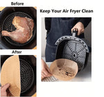 Set 50 Hartii de Copt sau Prajit Pentru Airfryer, Forma Rotunda - Cumpara24