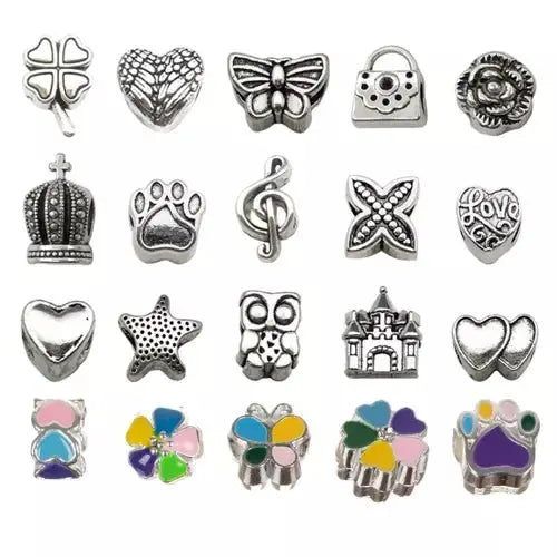Set 70 Elemente pentru Creare Bratari/Bijuterii pentru Fete, Multicolor - Cumpara24