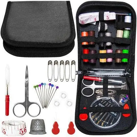 Set Cusut Portabil cu 70 Accesorii, Carcasa Inclusa, Negru - Cumpara24