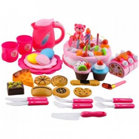 Set de 80 de Piese Tort Aniversare, Plastic, Multicolor - Cumpara24