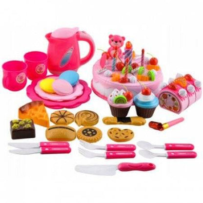 Set de 80 de Piese Tort Aniversare, Plastic, Multicolor - Cumpara24