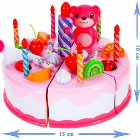 Set de 80 de Piese Tort Aniversare, Plastic, Multicolor - Cumpara24