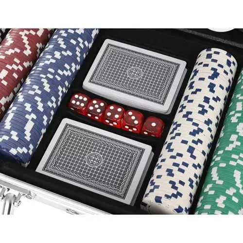Set De Poker 300 Jetoane cu Servieta de Aluminiu si Accesorii - Cumpara24