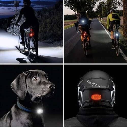Set Lumini pentru Bicicleta, Far/Stop Fata + Spate cu Led - Cumpara24