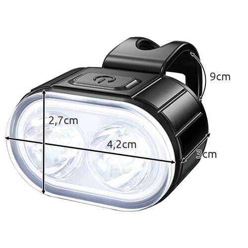 Set Lumini pentru Bicicleta, Far/Stop Fata + Spate cu Led - Cumpara24