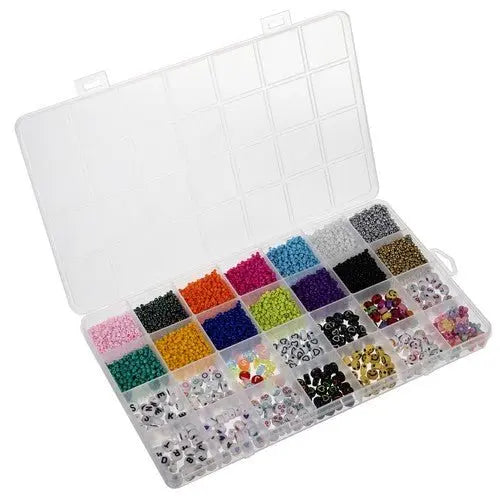 Set Margele si Accesorii pentru Creare Bijuterii/Bratari, 10.000 buc, Multicolor - Cumpara24