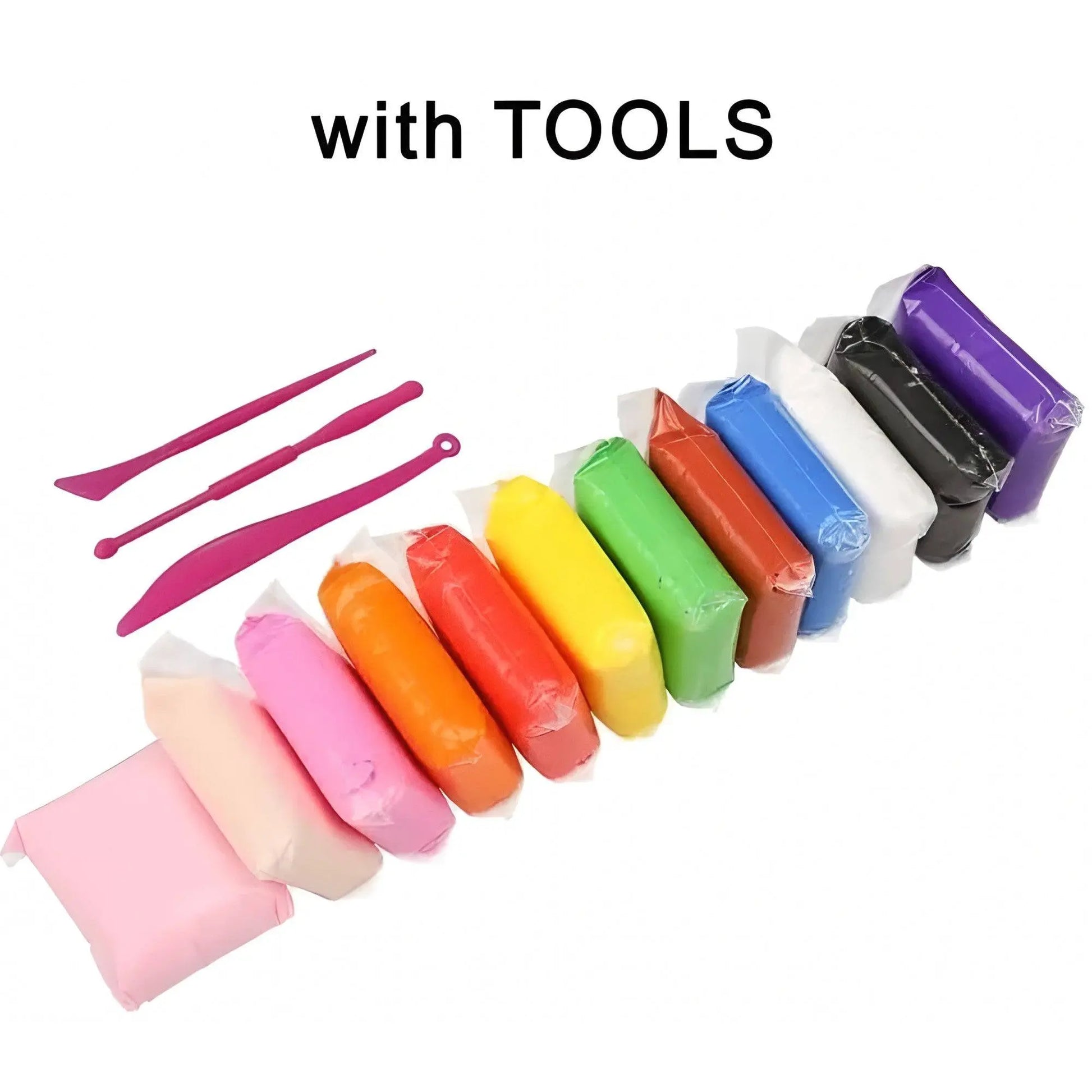 Set Plastilina Inteligenta, 12 Plicur, Ustensile, Multicolor - Cumpara24