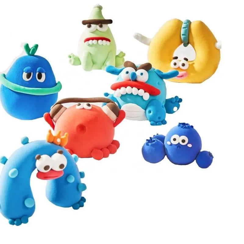 Set Plastilina Inteligenta, 12 Plicur, Ustensile, Multicolor - Cumpara24