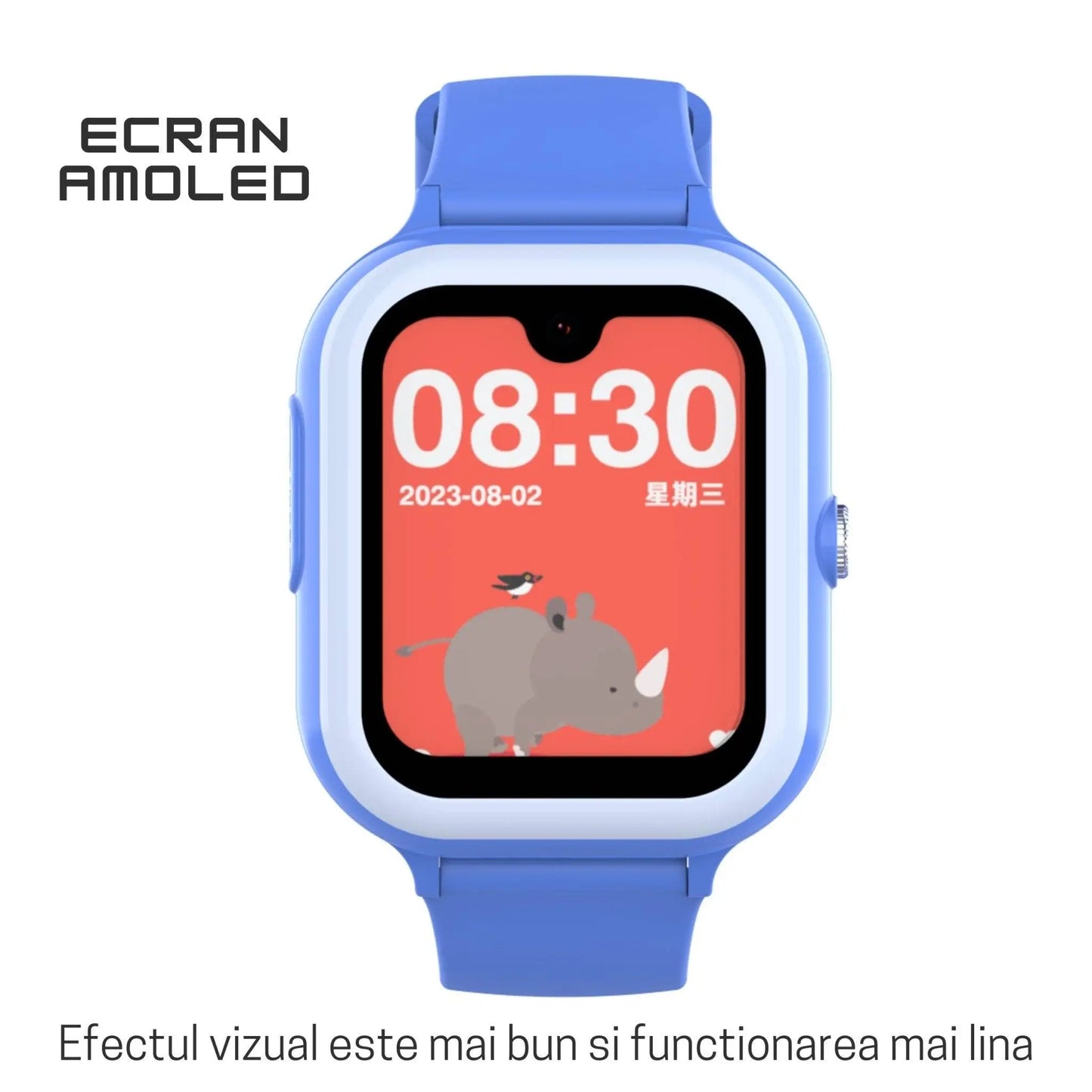 Smartwatch M01 pentru Copii cu GPS si Localizare Spion KidLife, 4G, Albastru - Cumpara24