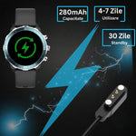 Smartwatch TechGS®, Ecran TFT HD 1.27", Bluetooth 5.2, Monitorizare Cardiaca/Oxigen Sange, 100+ Modele Sportive, Rezistent la Apa IP67, Apeluri Bluetooth, Compatibil Android & iOS, Negru - Verde - Cumpara24